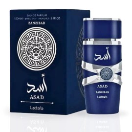 Lattafa Asad Zanzibar  EDP Spray 100ML (3.4OZ) by Lattafa | Long Lasting, Embrace The Es