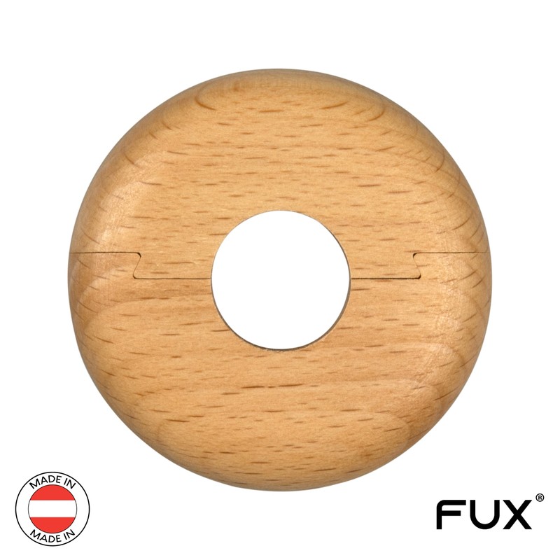 FUX Pack of 2 Single Heating Pipe Rosette, 15 mm