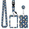 SUPSLOTH Cute ID Badge Holder with Retractable Clip,Adjustable Badge Lanyard,