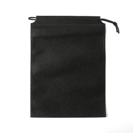 20-Pack Single Drawstring Non-Woven Pouch (22x32cm) (Black) / Restock White (14 days lead time)