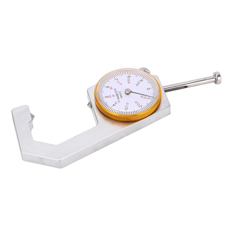 Thickness Gauge Tool Round Dial Indicator Handheld Portable Tester Caliper