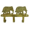 Indianbeautifulart Elephant Design Brass Metal Decorative Wall Coat Hanger Decor
