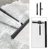 Telescopic Black Shower Squeegee for Glass Doors, Tile Shower Walls,