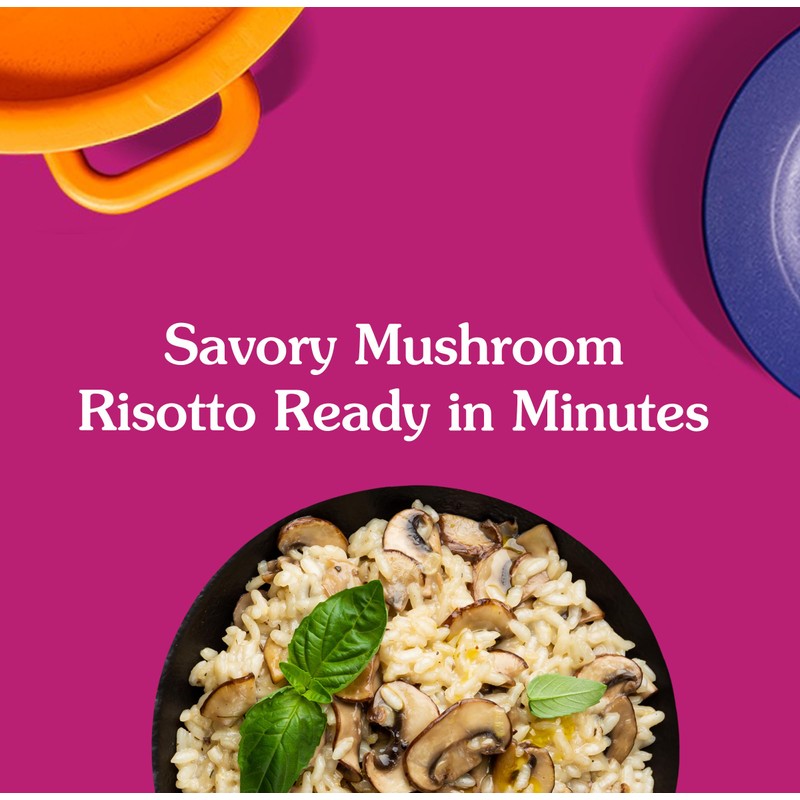 BEN'S ORIGINAL Risotto Creamy Mushroom Flavored Rice, Easy Dinner Side,