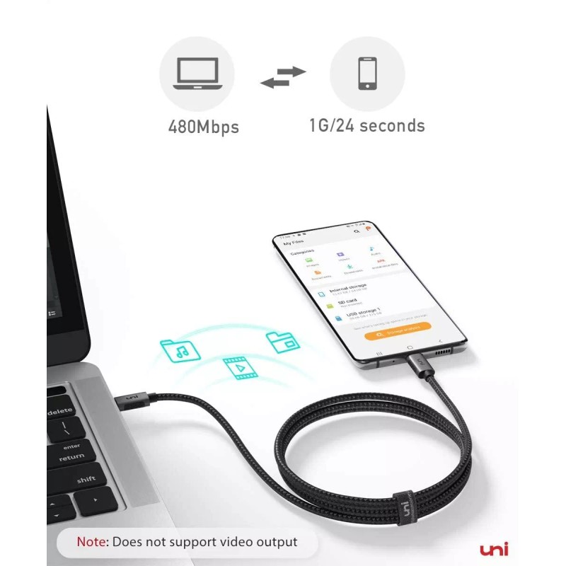 uni USB C to USB C cable 10FT, 100W to