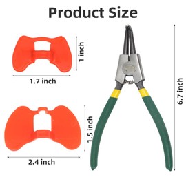 Pinless Peepers for Chickens, 61 Pcs Anti-Pecking Goggles with Pliers, Chicken Blinders and Plier Tool, Chicken Glasses Pheasant Poultry Blinders Spectacles (30 Pcs Large and 30 Pcs Middle with Plier) | DoubleWood