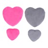 Beavorty 4pcs Heart Shape Powder Puff Makeup Beauty Sponge for