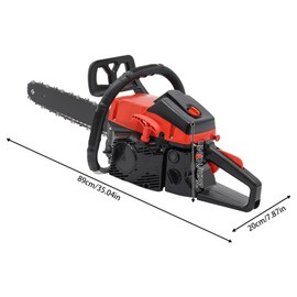 18Inch 28CC 2-Stroke Gas Powered Chainsaw, Single Cylinder Air-cooled Chain Saw for Wood Cutting and Tree Pruning
