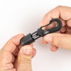 Plastic Carabiner Hooks, Pack of 12, in Black, for Diameter
