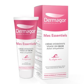 Dermagor Mes Essentiels Crème Hydratante Visage 24H Riche, 40ml
