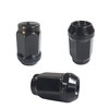 20 Wheel Nuts Black Taper Seat Closed M12 x 1.25