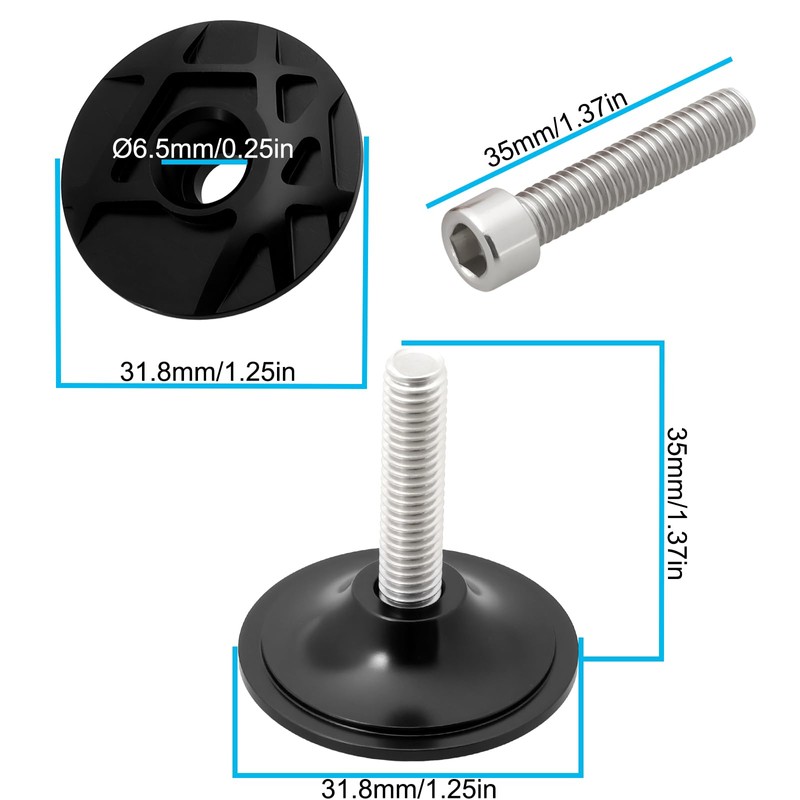 LT Easiyl Aluminum Ahead Cap Bicycle Headset Top Cap Suitable