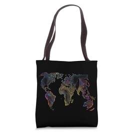 World Map Design, Travel Tote Bag
