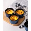 Hasense 6 oz Ramekins for Baking,Ceramic Souffle Dish Oven Safe