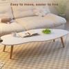 Cloud Shape Irregular Coffee Table, Modern Cloud Portable Table, Small