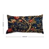 MISSUYSA Chinoiserie Pillow Cover Navy Blue Floral Botanical Lumbar Support