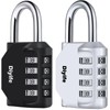 Diyife Combination Padlock, [2 Pack] 4 Digit Lock Combination, Padlock