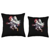 Serama Chicken As An Astronaut Throw Pillow