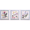 Wildflowers Garden Art Ceramic Tile 6" 15 cm Floral Decorative
