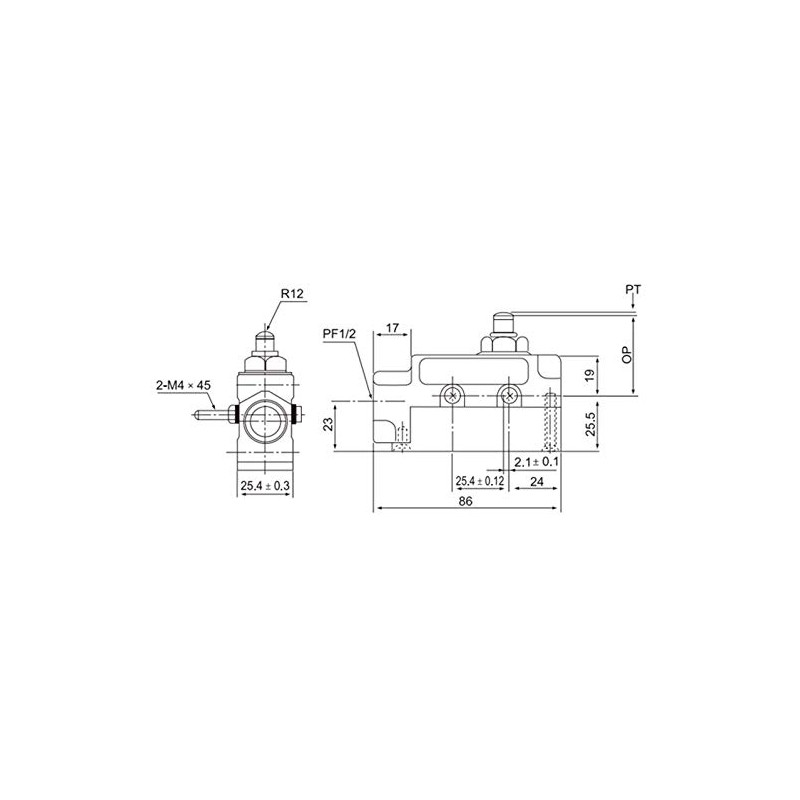 DuraSteel TZ-6001 Heavy Duty Commercial Door Micro Switch - Plunger