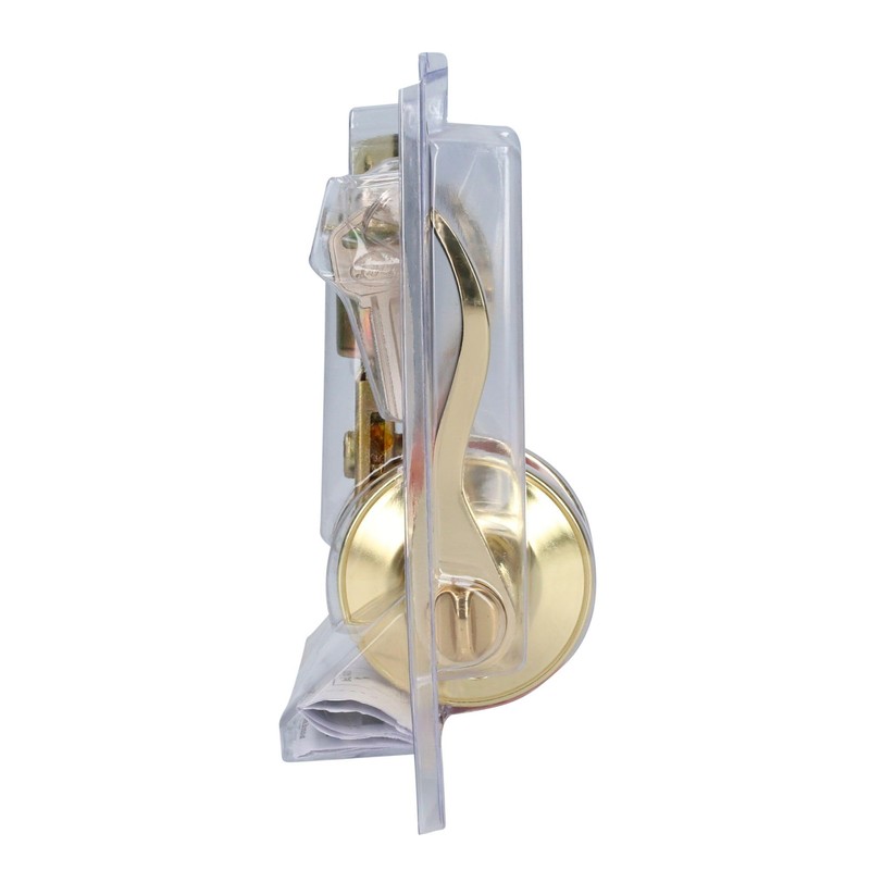Lock 18MA Manija tubular curva función entrada y recámara, latón