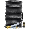 TechSweepPro 3/8" 4800PSI Pressure Washer Hose 150FT with Swivel Quick
