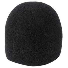 Pronomic WS-50 BK Windscreen for Microphones - Dampens Body Sound and Pop Noise - for Microphones with 40-55 mm Basket Diameter - Black