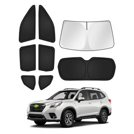 Canvcle Sunshades for 2025 2026 Subaru Forester Accessories Windshield Sun Shade Side Rear Window Shade Cover Sun Visor Shield Privacy Protection Keep Vehicle Cool Black 8PCS
