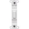 Leviton 80700-W Toggle Plastic Adapter Plate, Blank Toggle No Hole,