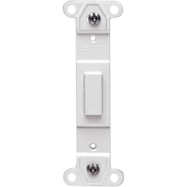 Leviton 80700-W Toggle Plastic Adapter Plate, Blank Toggle No Hole, White