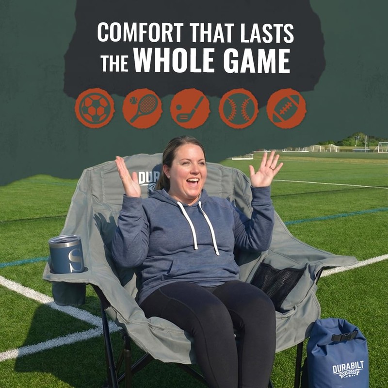 DuraBilt Oversized XL Heavy Duty Chair – Wide Folding Camp
