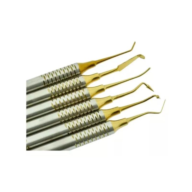 BUYBET Espatula Para Resina Compuesta Dental, Kit De 6 Pz