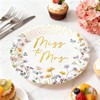 50PCS Miss to Mrs Plates 7" Wildflower Bridal Shower Disposable