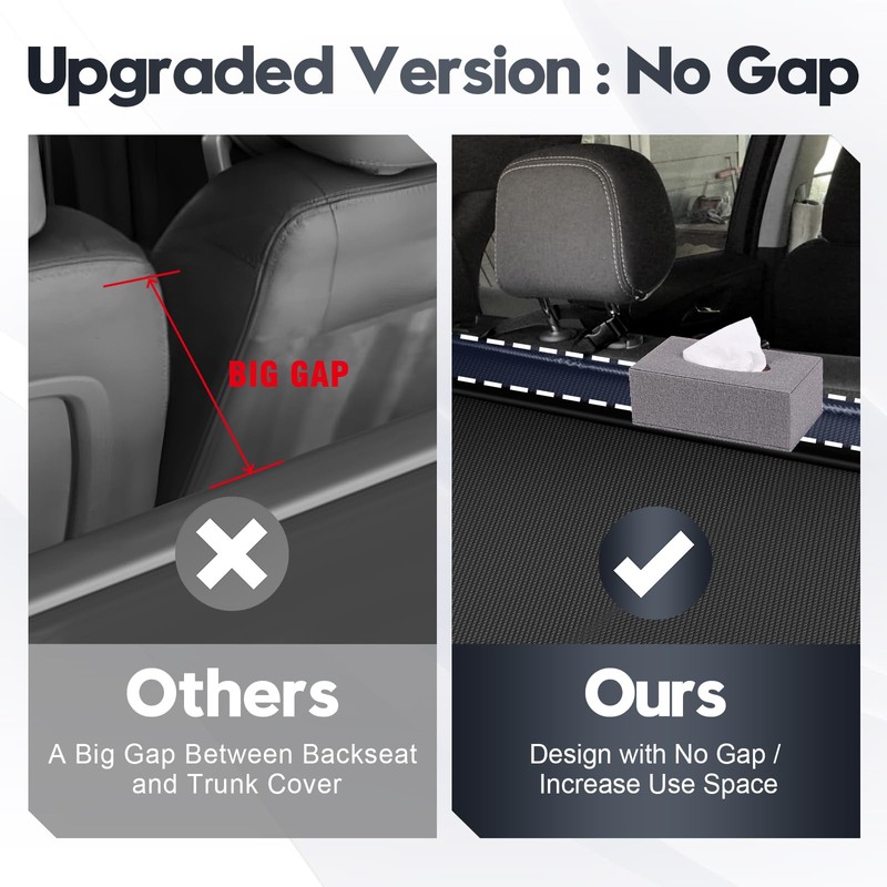 Cargo Cover for Honda CRV 2023-2025 2026 with Extra Storage
