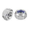 sourcing map 5Pcs M10 x 1.25 Nylon Insert Hex Lock