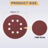 sourcing map 150pcs Hook and Loop Sanding Discs 5" 8-Hole