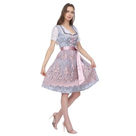 Lifos 0300 Dirndl Germandress 2-Piece Oktoberfest Size 34 to 52, 0600 grey