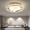 UOFUS 32W LED Flush Mount Ceiling Light Chrome 15.7inch Modern