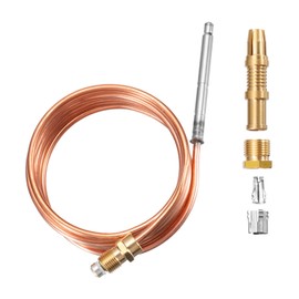 MECCANIXITY 59" Thermocouple 600 Degree Gas Fireplaces Replacement Thermocouple 11/32" for Gas Furnaces, Oven, Fryers, Boilers, Water Heaters, Thermostat Control