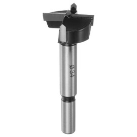 HARFINGTON Forstner Drill Bit 34mm (1-11/32") Tungsten Carbide Wood Forstner Bit Opener Cutter for Hinge Hole Drilling Woodworking, Black