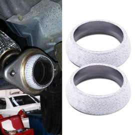 HQRNYP 65mm Car Exhaust Manifold Gasket, Exhaust Flange Gasket, Leakproof Exhausts Pipe Manifold Muffler Gaskets, Graphite Construction Exhausts Donut Muffler Gaskets for Most Cars (65mm)