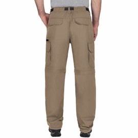 BC Clothing Men's Convertible Pant with Stretch Sand