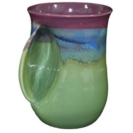 Clay in Motion Handwarmer Mug - Left Hand (Mossy Creek)