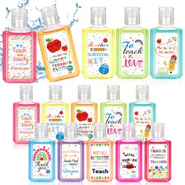 50 Pcs Teacher Appreciation Hand Sanitizer Thank You GiftsMini Hand Soap 1 fl oz Travel Size for Teacher Appreciation Gifts Favors Supplies