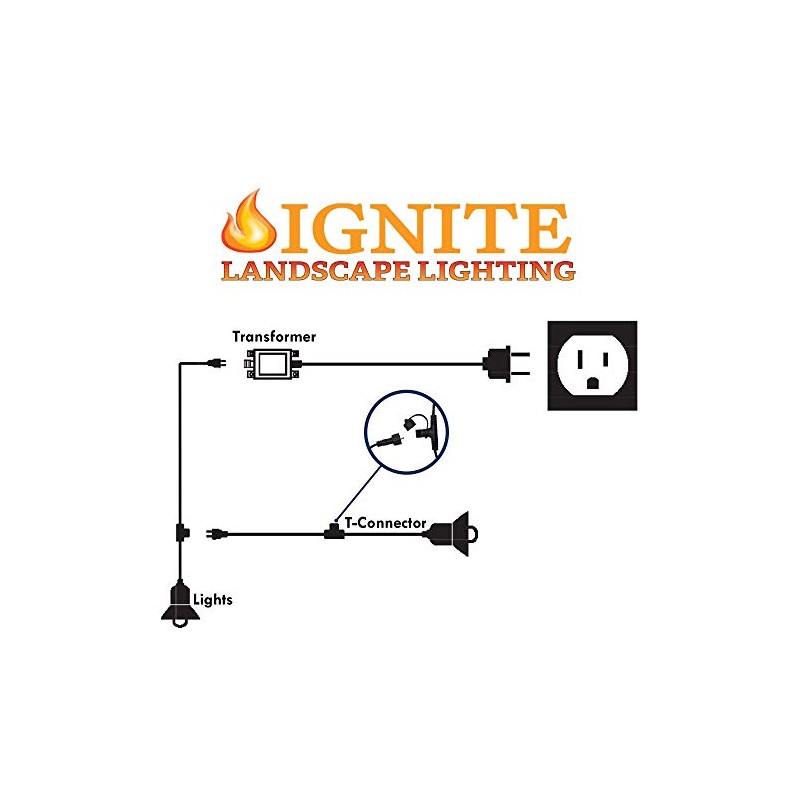 Ignite Landscape Lighting Low Voltage 20-Watt Transformer for Landscape Lighting,