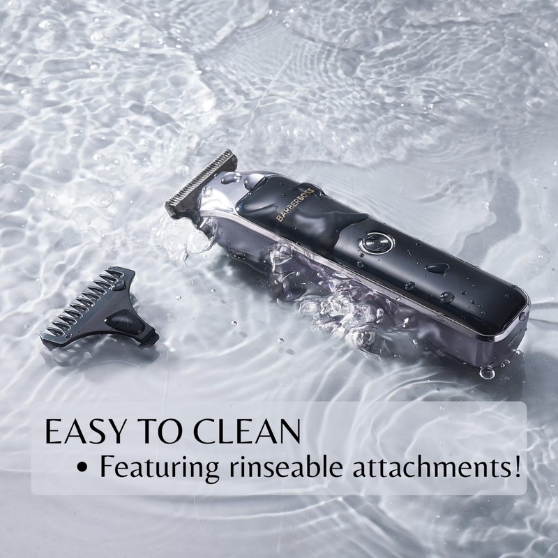 Barberboss Men's Trimming Kit: Beard and Hair Clipper Set with