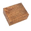 Creative Co-Op Hand-Carved Mango Wood Nesting Boxes with Burnt Finish,