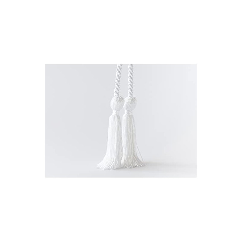 WeGraduate Graduation Honor Cord 68'' with Soft Touch Tassel (White)