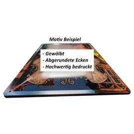 Tin Sign 20 x 30 cm Warning Genius at Work Warning Genie beim Arbeiten Saying Board