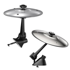 LOOEEL Mini Drum 2 PCS Car Cymbal Air Vent Mounted,14 cm Dia. Musical Car Accessory for Drivers -Mini Drum Crash Cymbal for Car Dashboard.